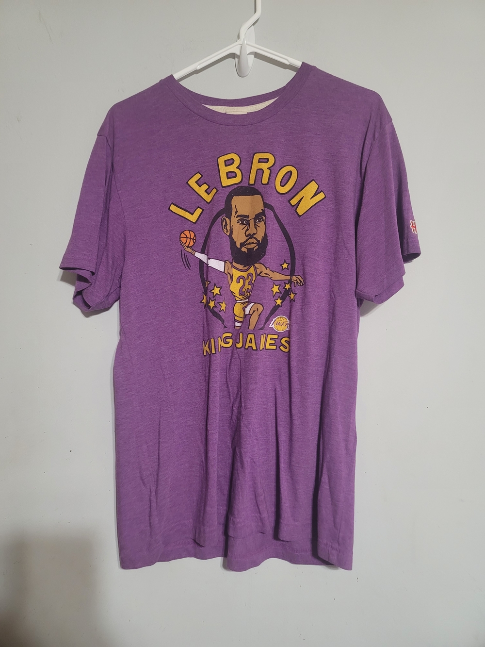 HOMAGE Purple LeBron Graphic Tee Large Lakers